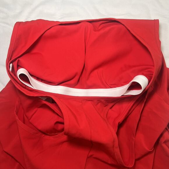 Halara Dress Size S Red Breezeful Sleeveless Racerback Built In Bra Pockets NWT - Picture 12 of 15